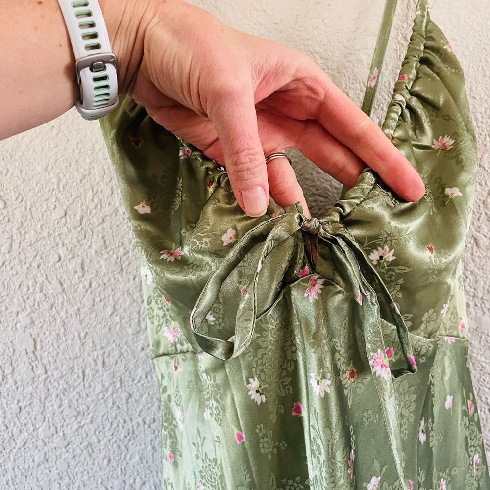 Wild Fable Green Apple Floral Dress NWT - Picture 4 of 12